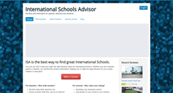 Desktop Screenshot of internationalschoolsadvisor.com