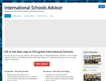 Tablet Screenshot of internationalschoolsadvisor.com